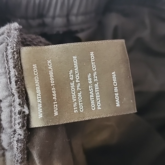 RTA Unisex Black Cargo Jogger Pants Size M - Picture 7 of 14